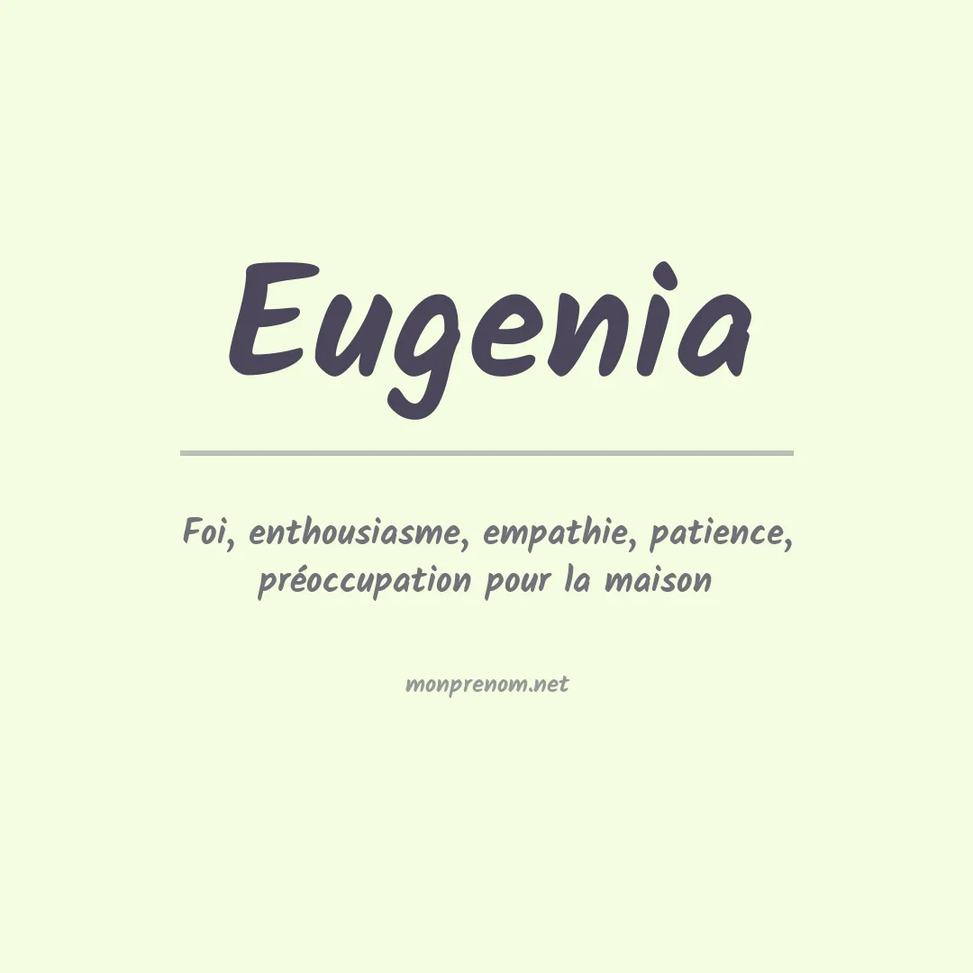 Prénom Eugenia