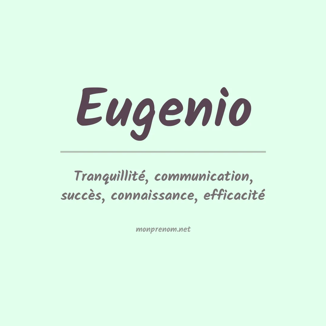 Prénom Eugenio