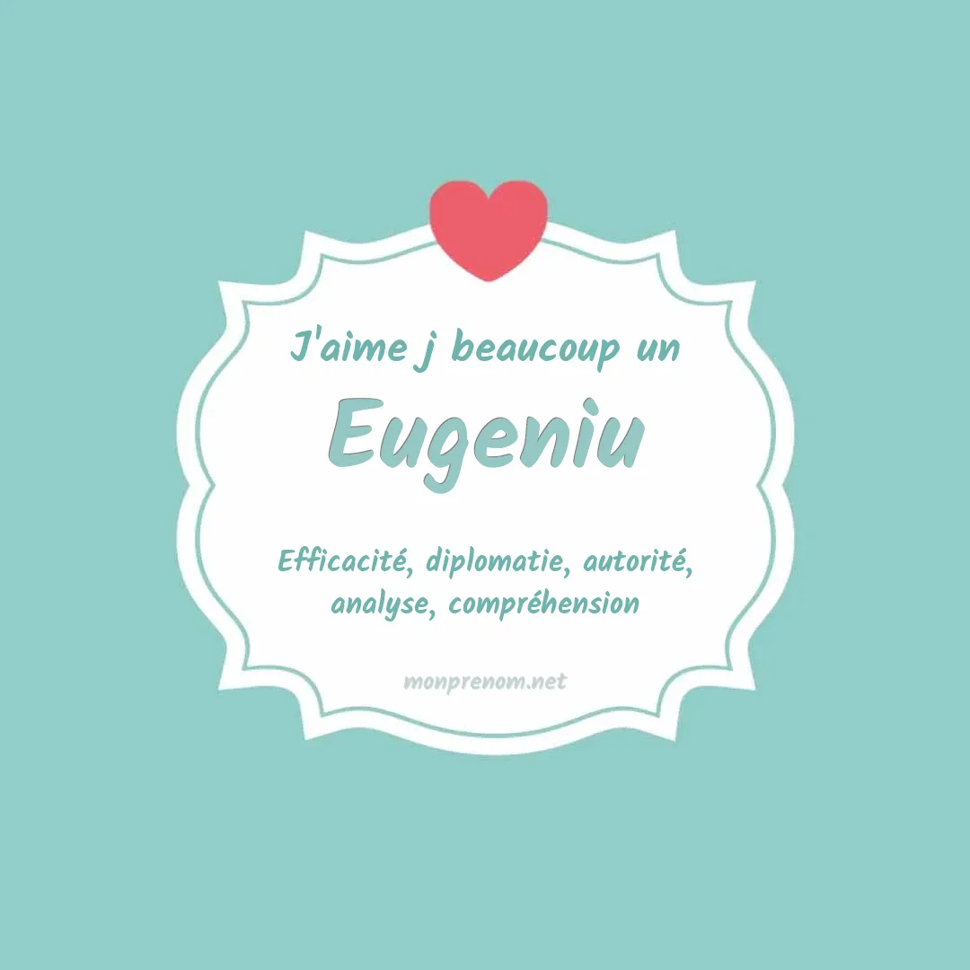 J'aime beaucoup Eugeniu