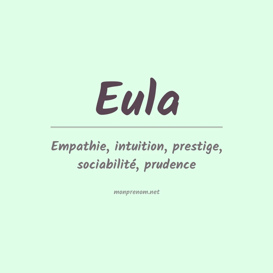 Prénom Eula