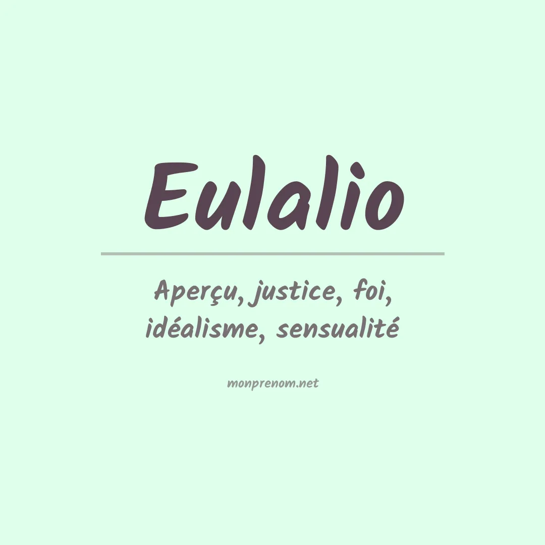 Signification du prénom Eulalio