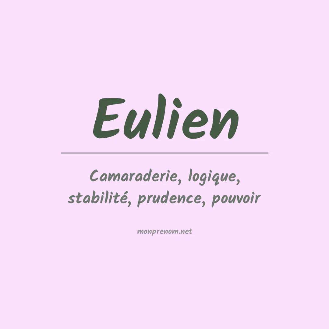 Signification du prénom Eulien
