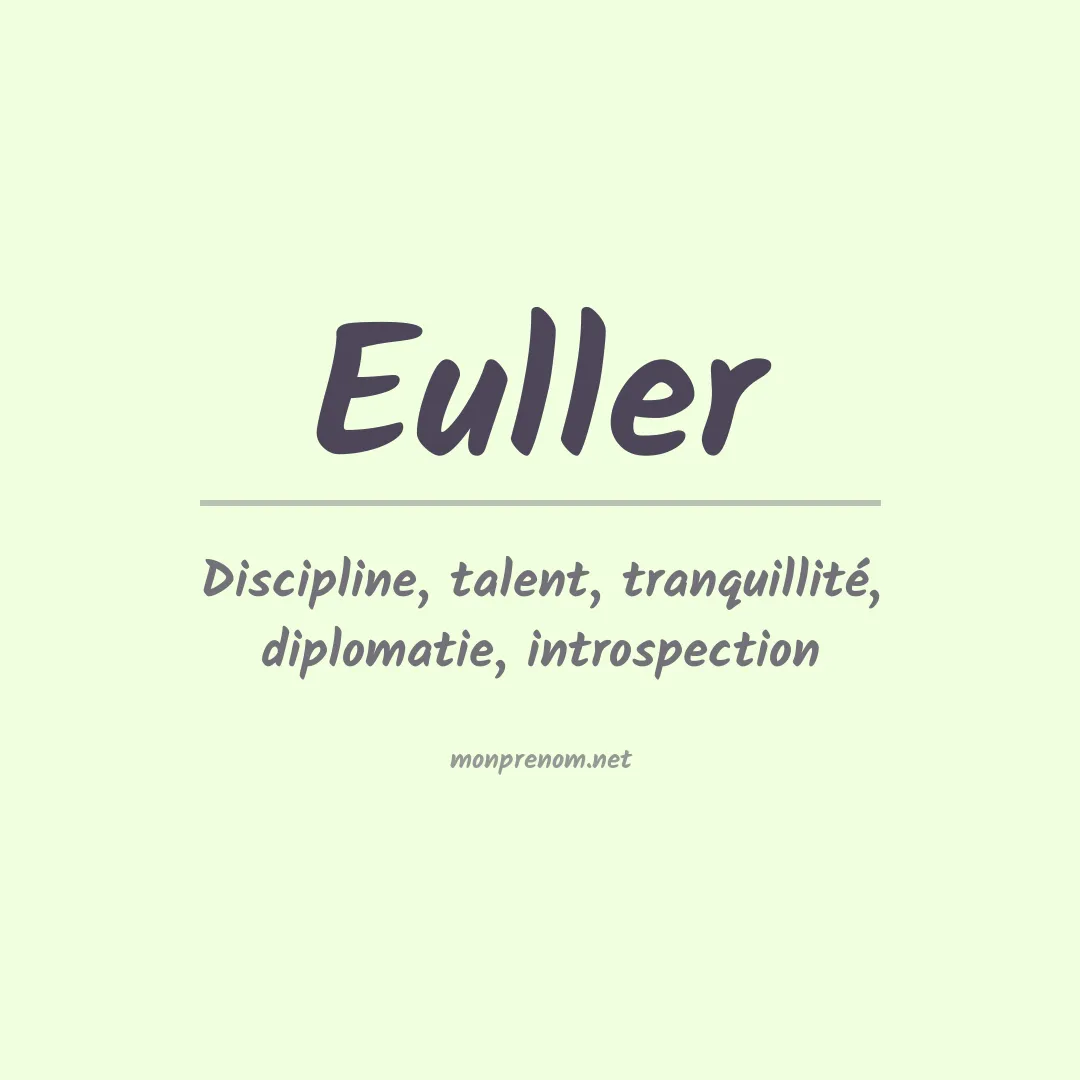 Prénom Euller