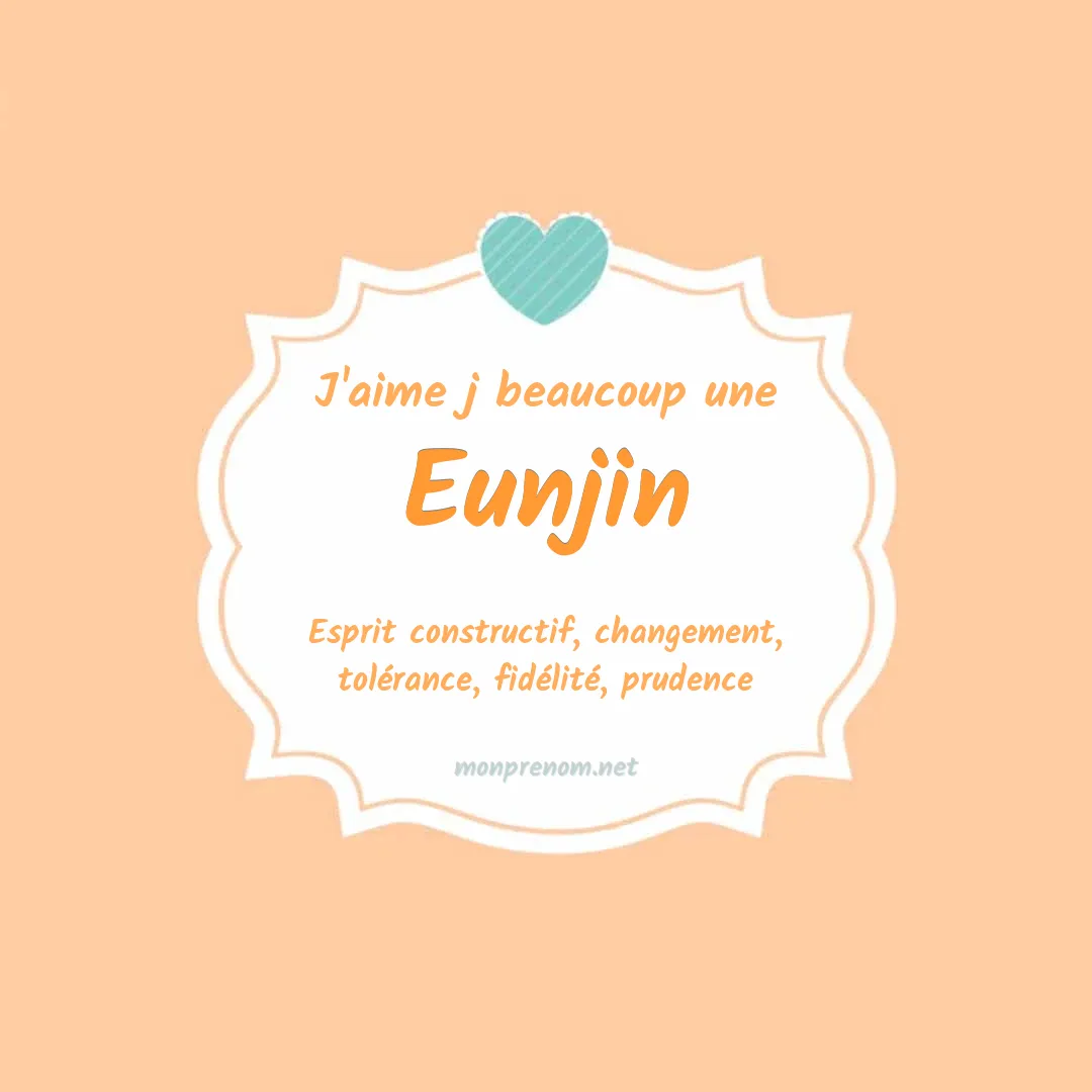 J'aime beaucoup Eunjin
