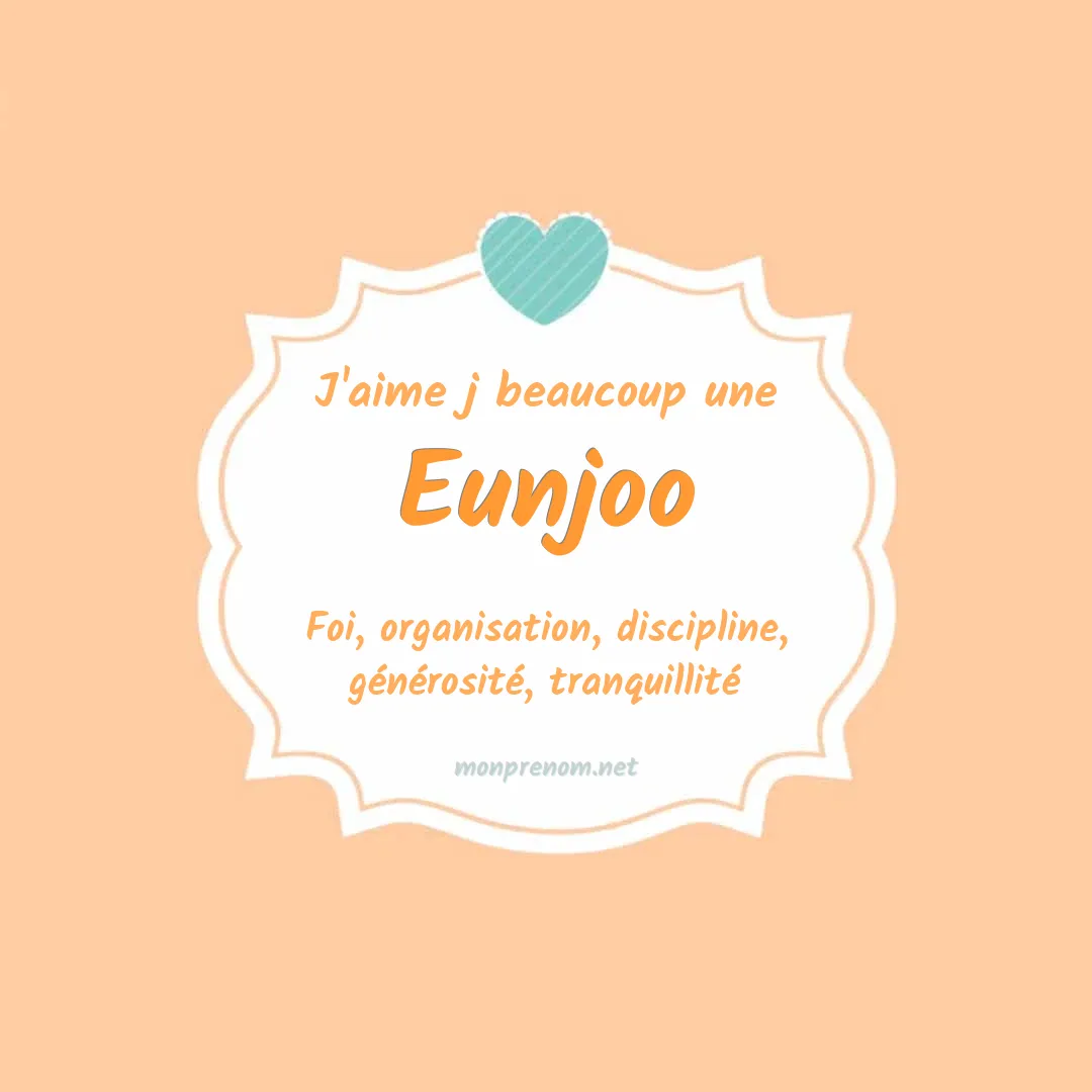 J'aime beaucoup Eunjoo