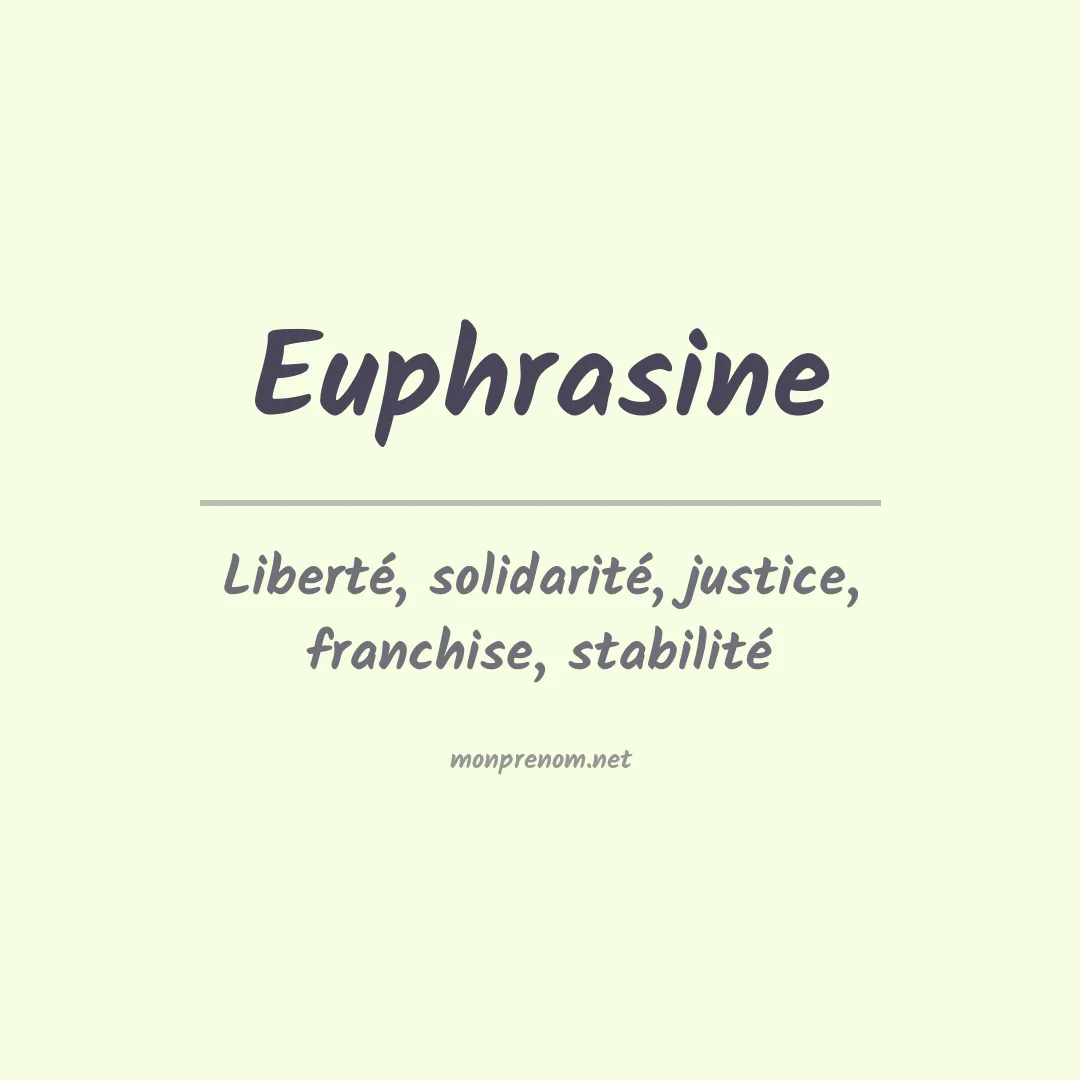 Prénom Euphrasine