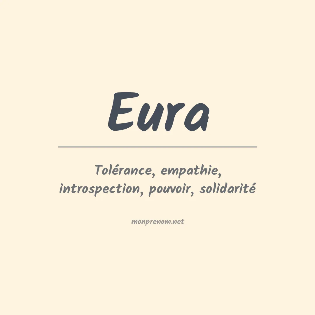 Signification du prénom Eura