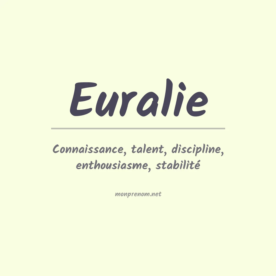 Prénom Euralie