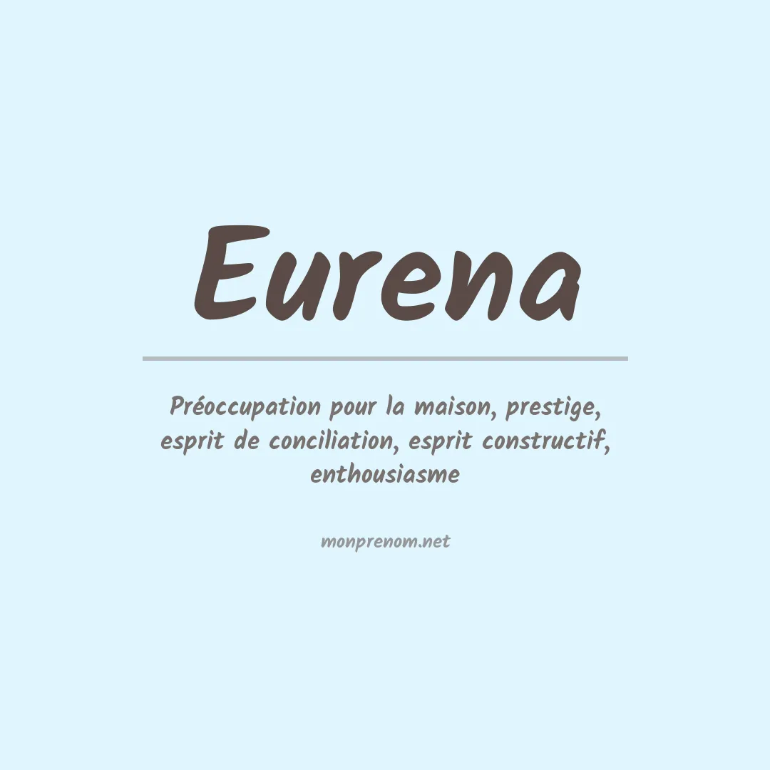 Signification du prénom Eurena