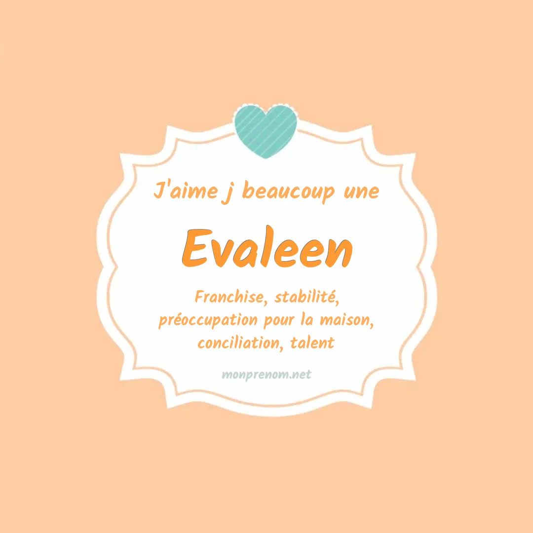 J'aime beaucoup Evaleen