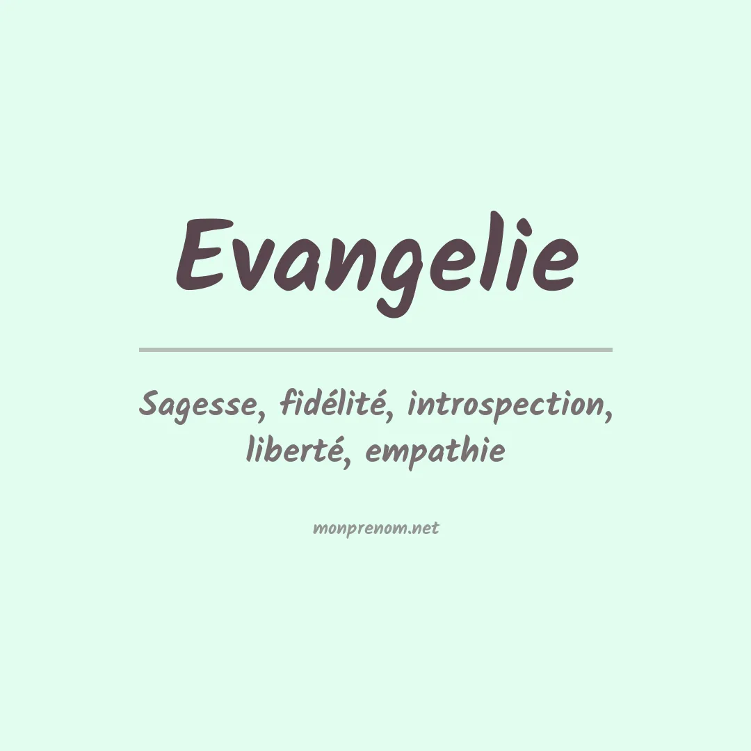 Signification du prénom Evangelie