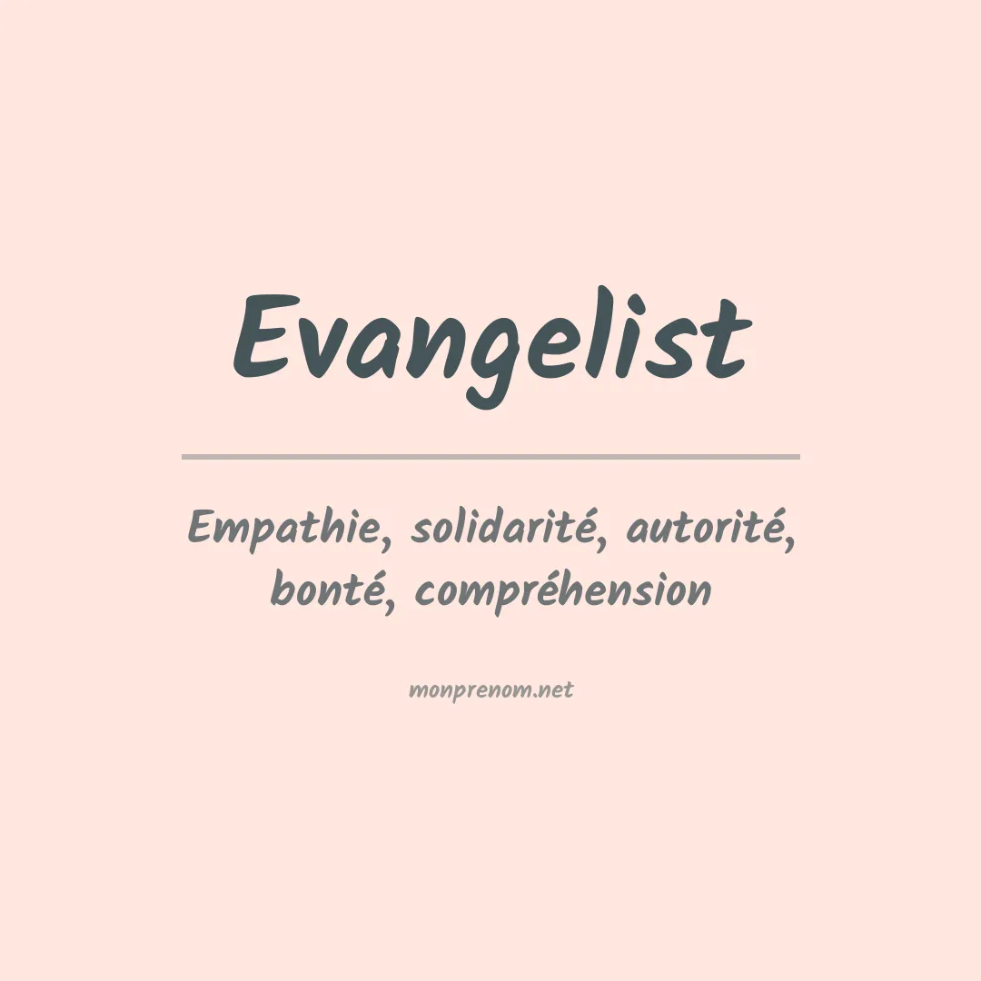 Prénom Evangelist
