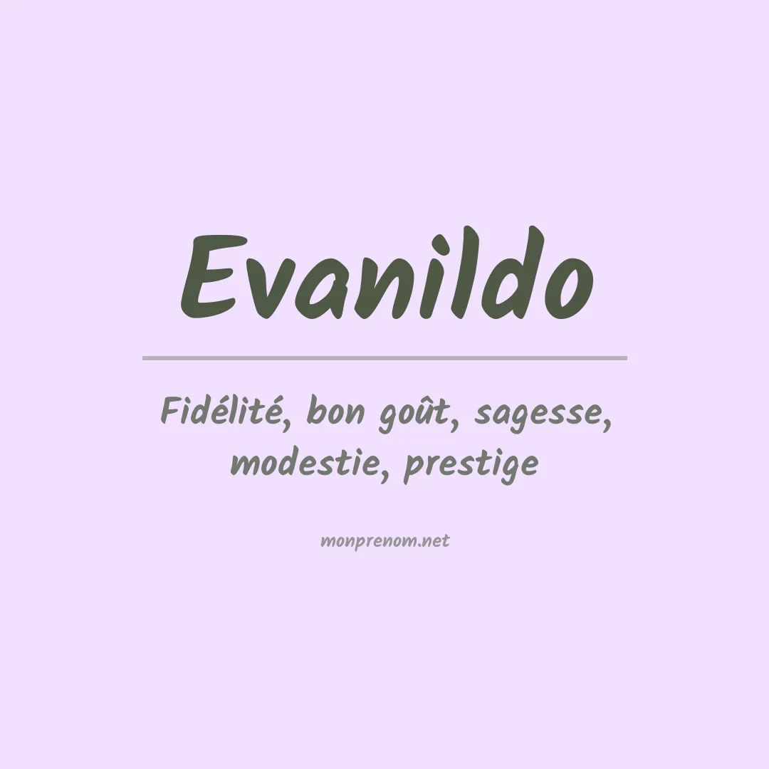 Prénom Evanildo