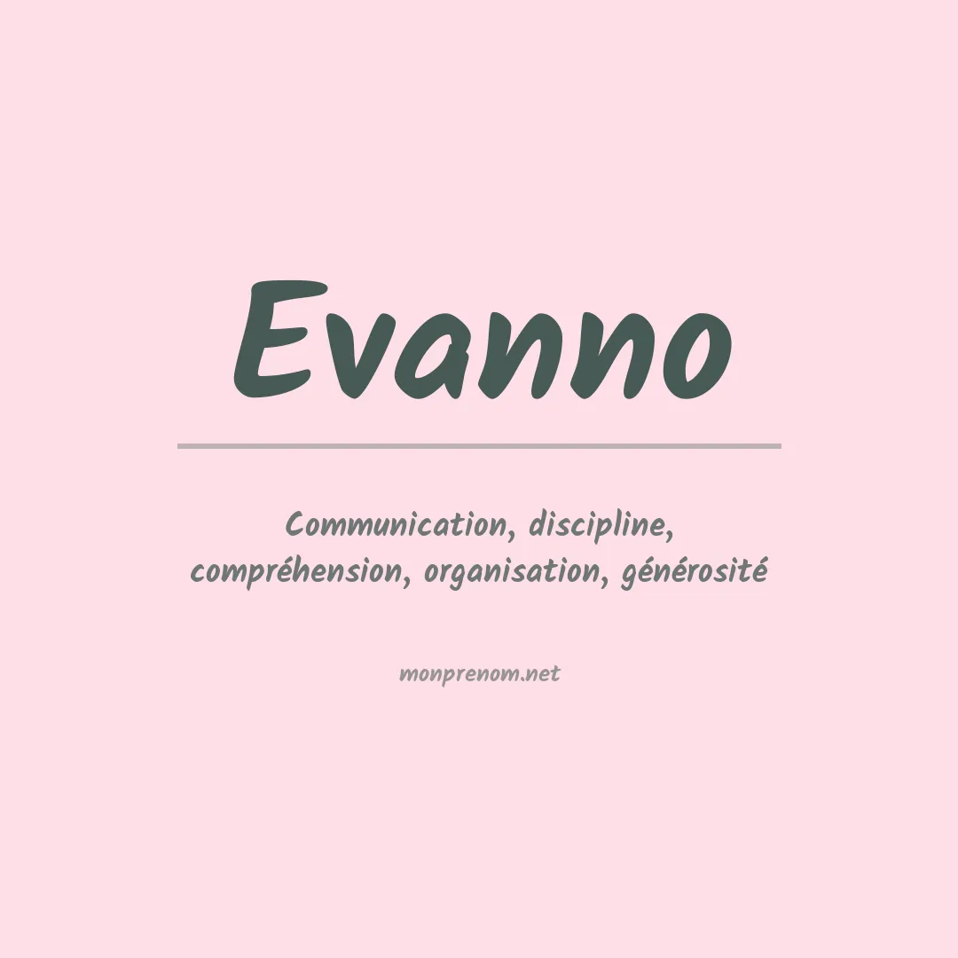 Signification du prénom Evanno