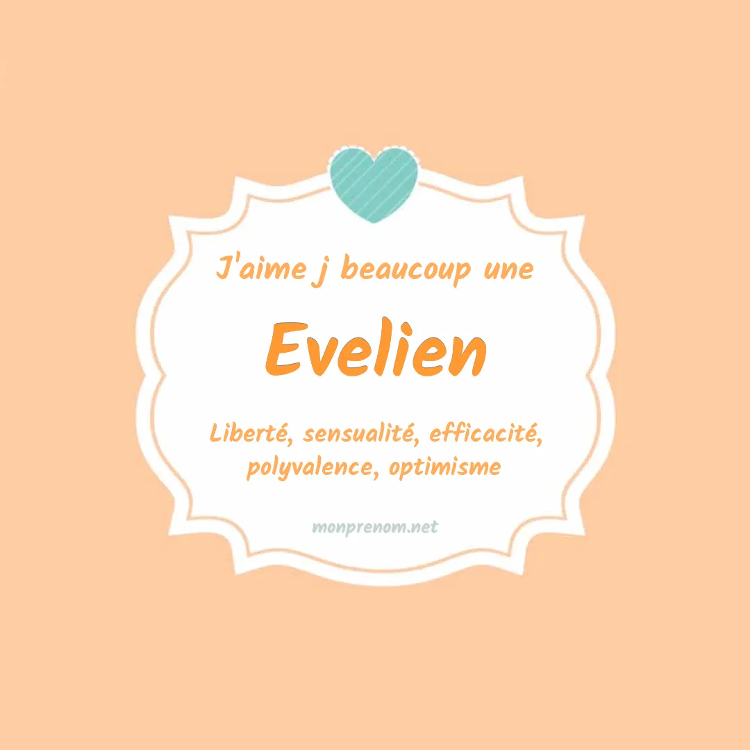 J'aime beaucoup Evelien