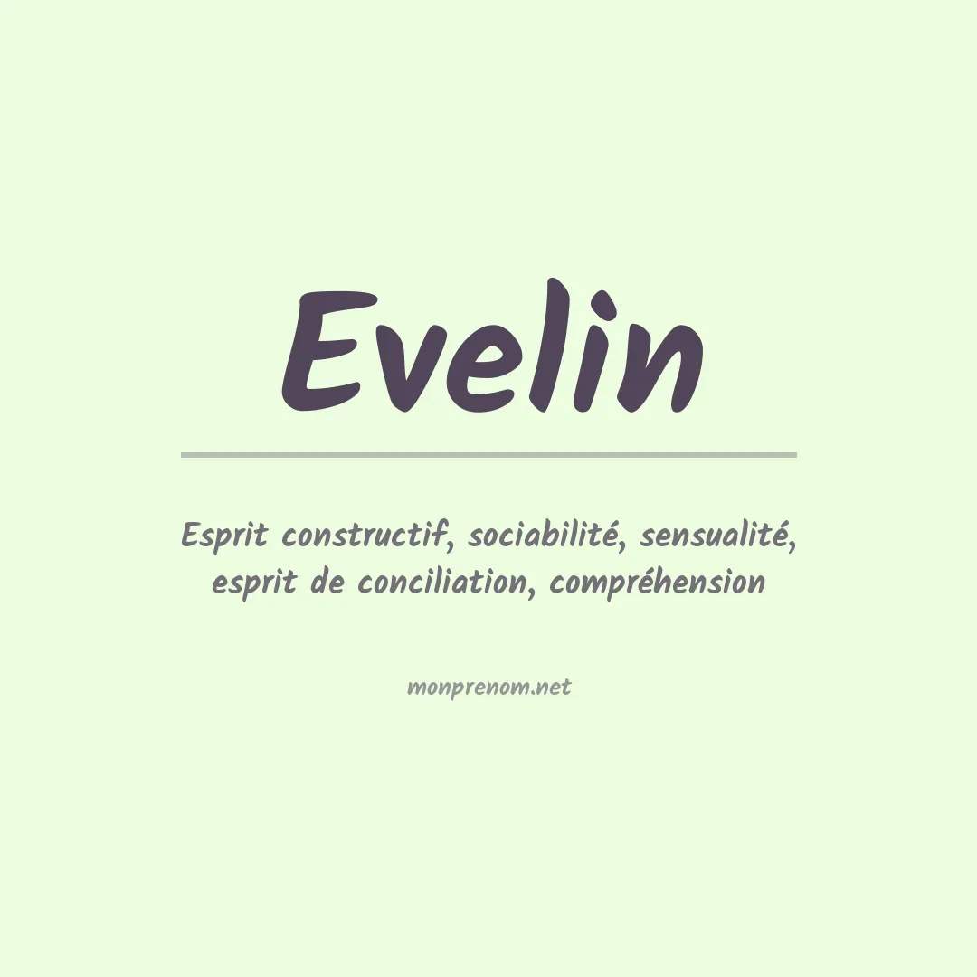 Prénom Evelin