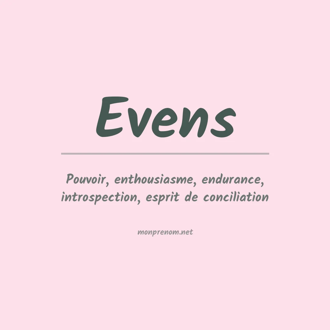Prénom Evens