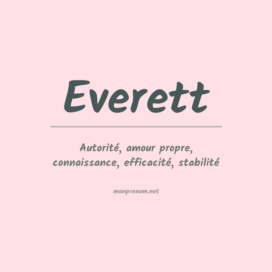 Prénom Everett
