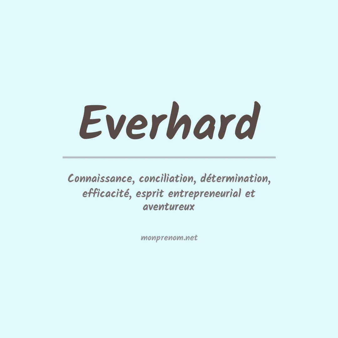 Prénom Everhard