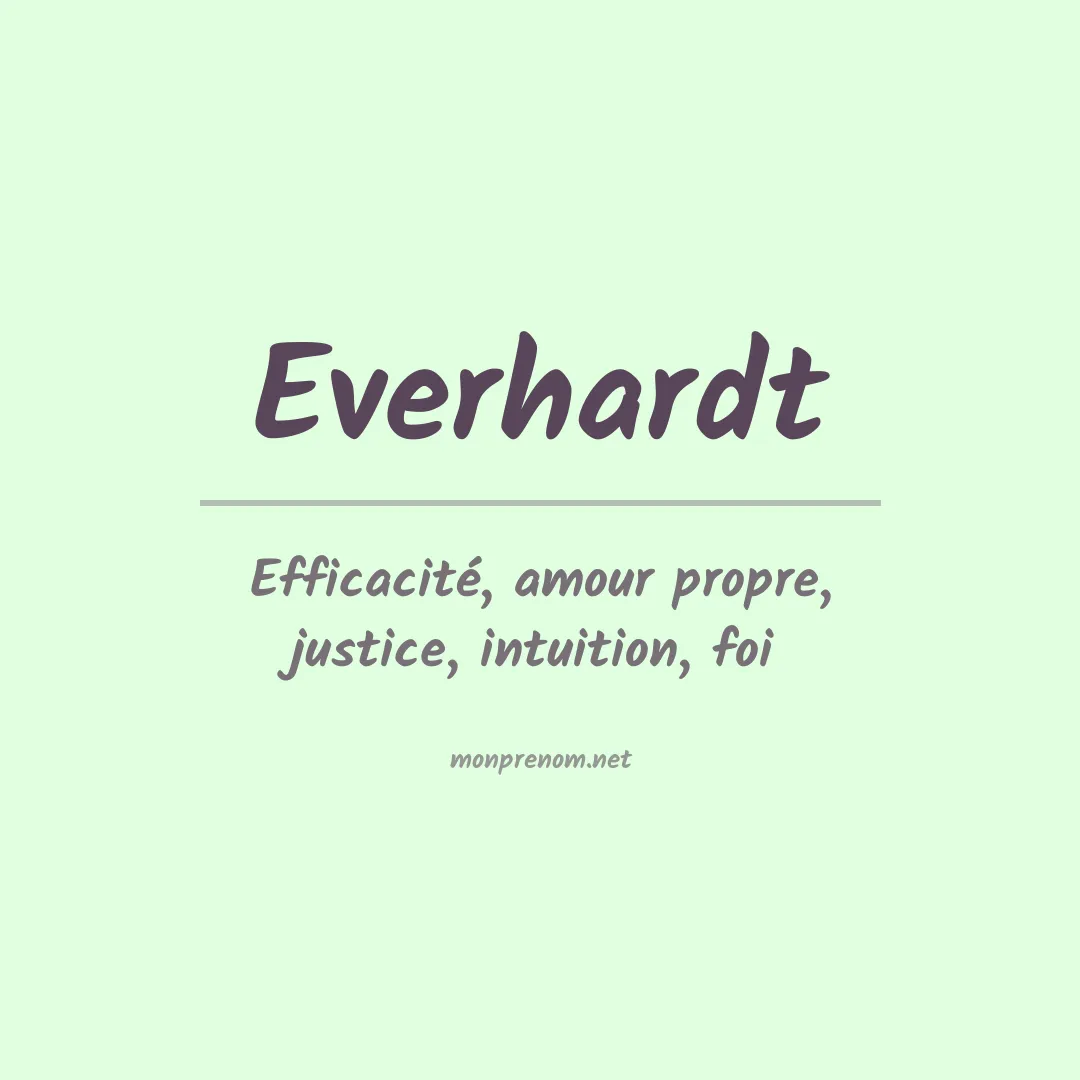 Prénom Everhardt