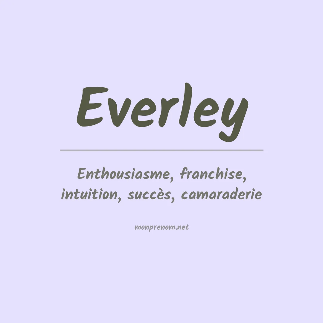 Prénom Everley