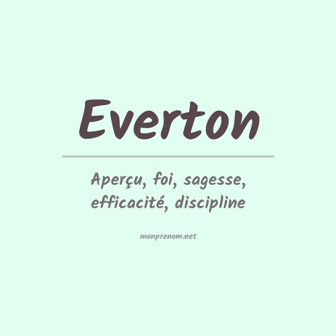Prénom Everton