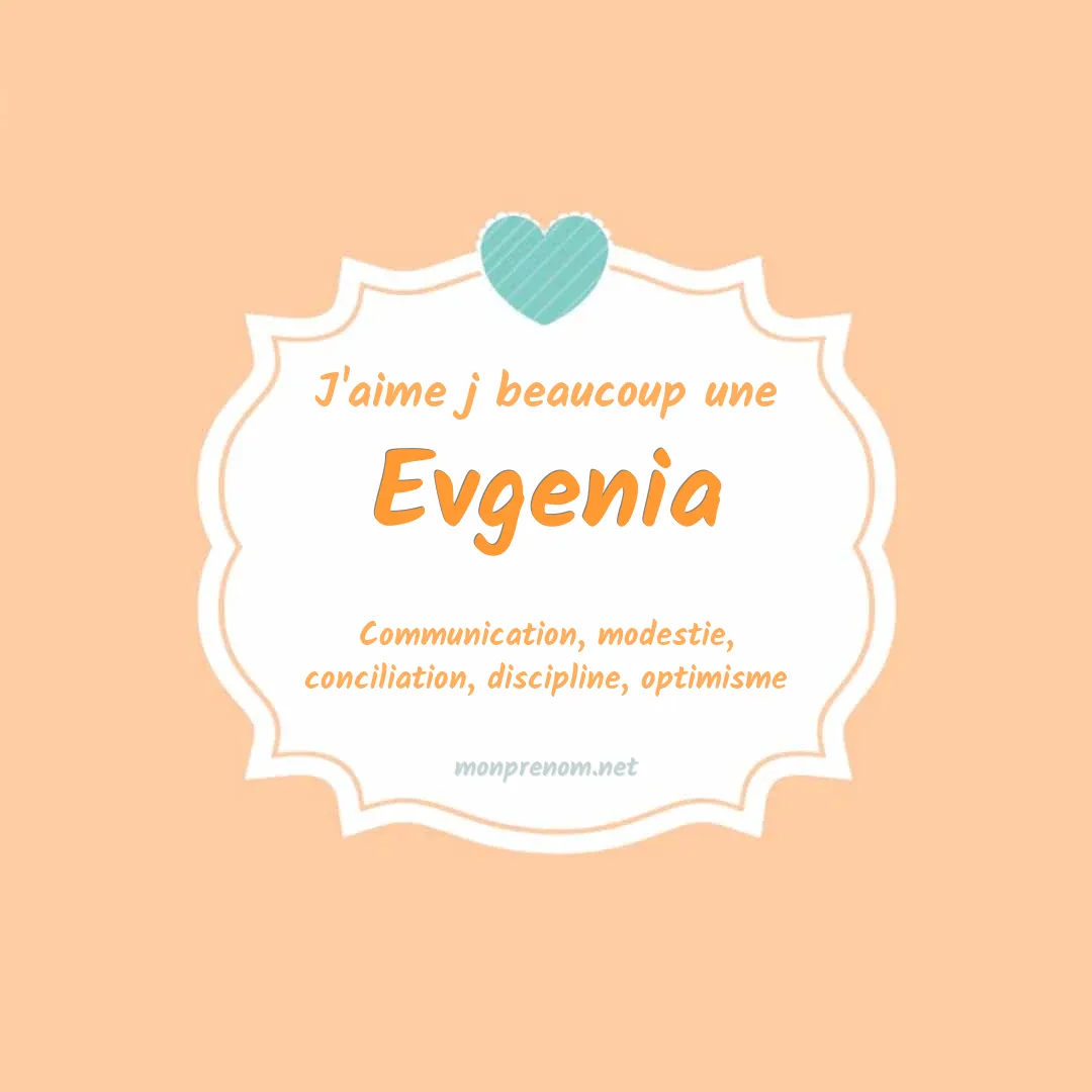 J'aime beaucoup Evgenia