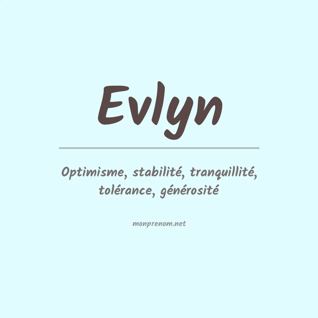 Prénom Evlyn