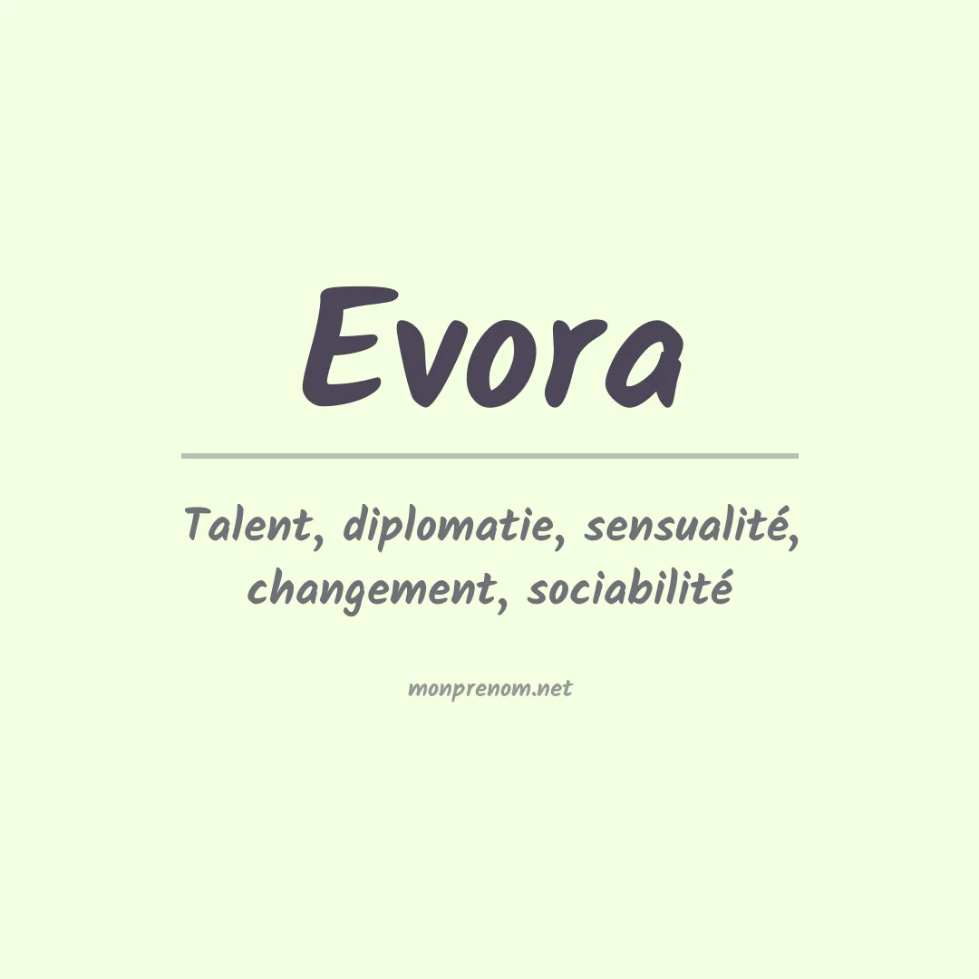 Prénom Evora