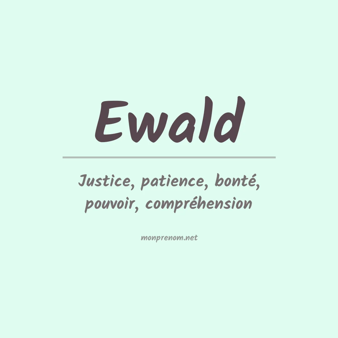 Prénom Ewald