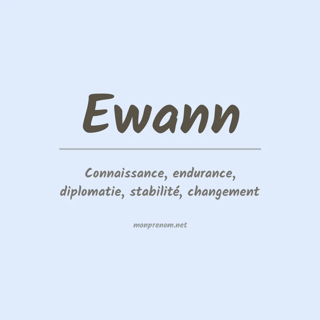 Signification du prénom Ewann