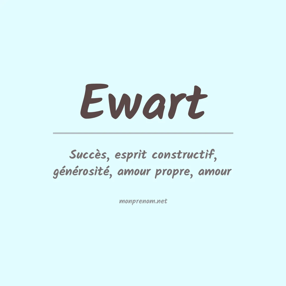 Prénom Ewart