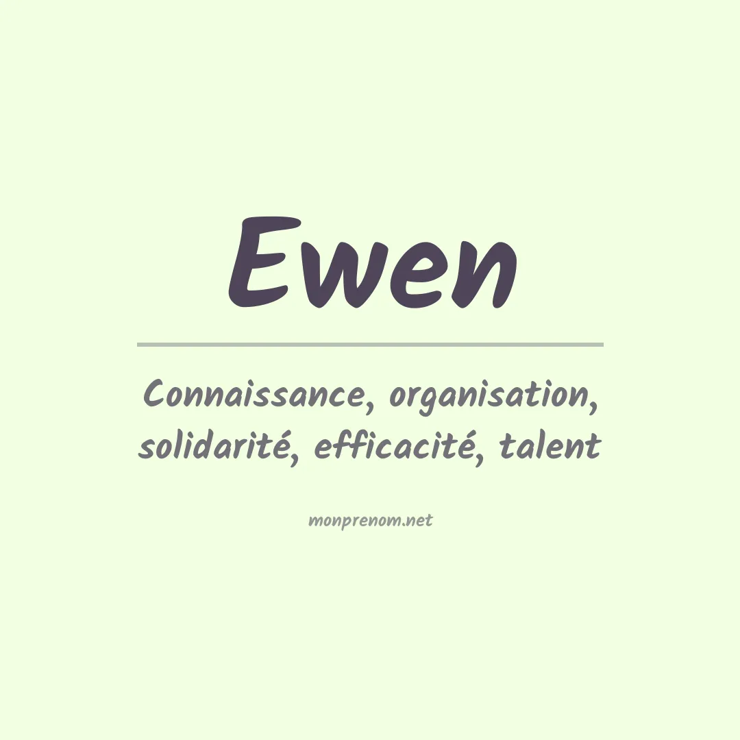 Prénom Ewen