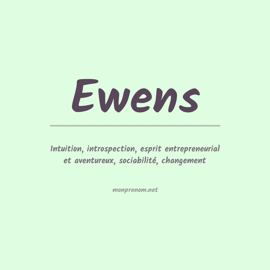 Prénom Ewens