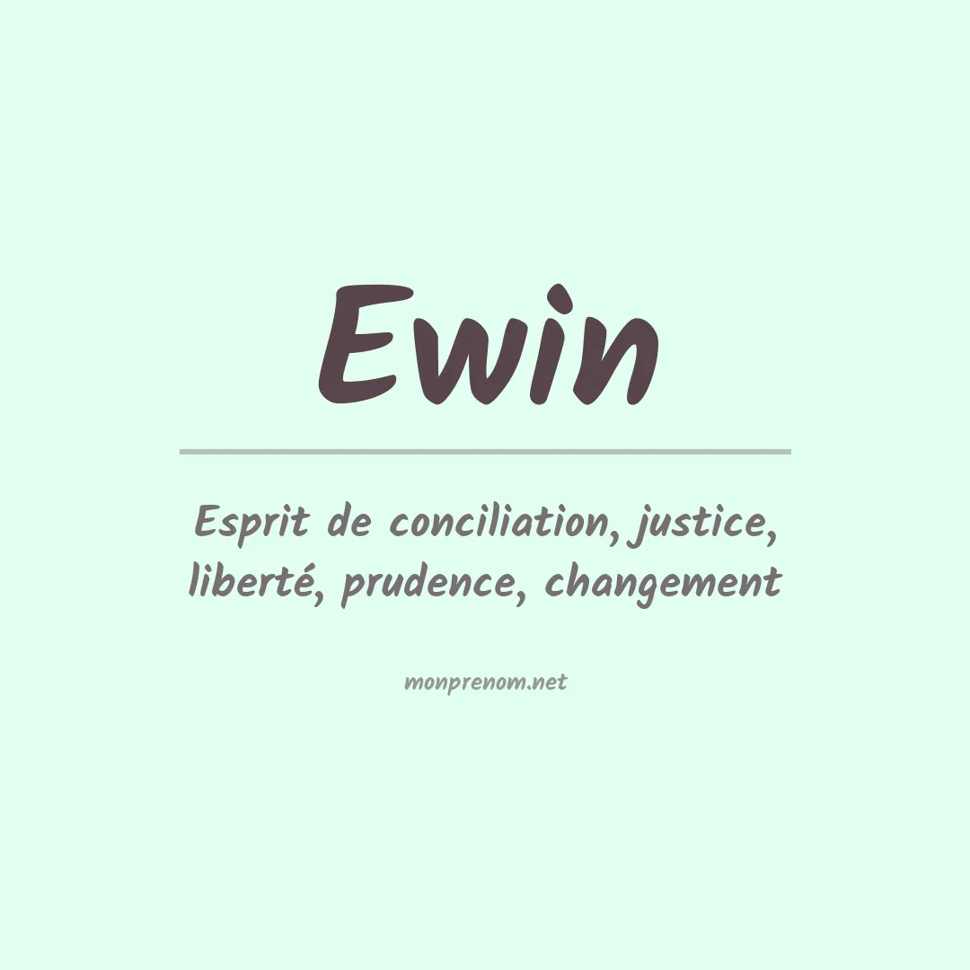 Prénom Ewin