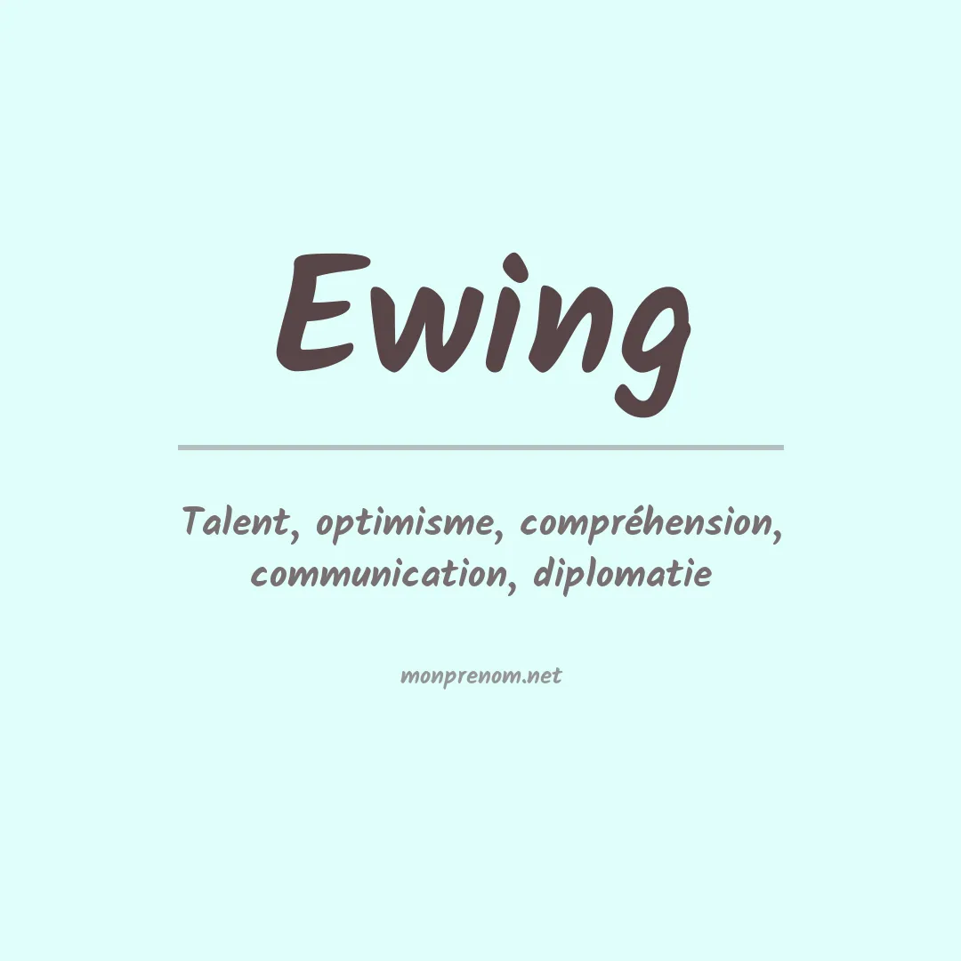 Prénom Ewing