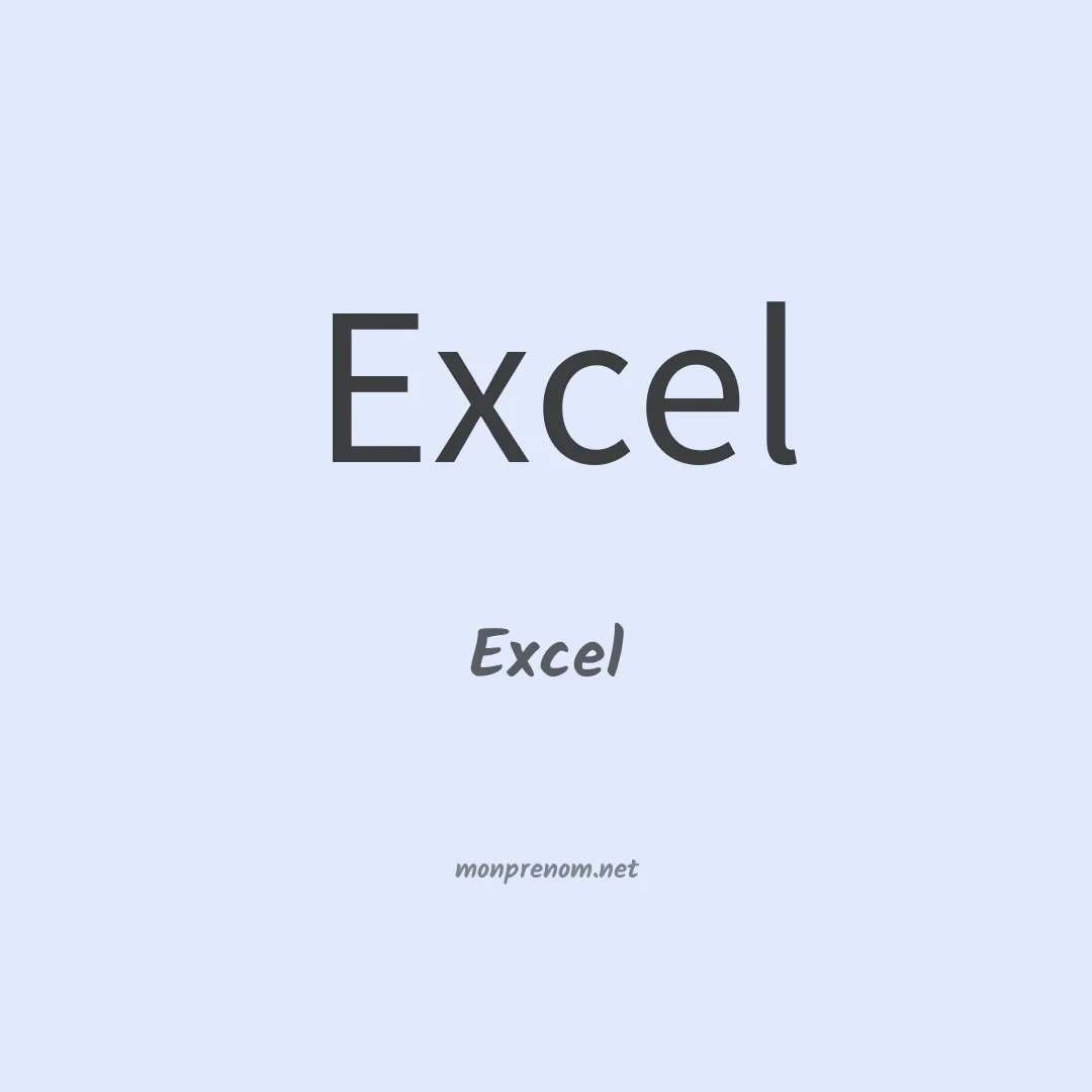 Excel en chinois