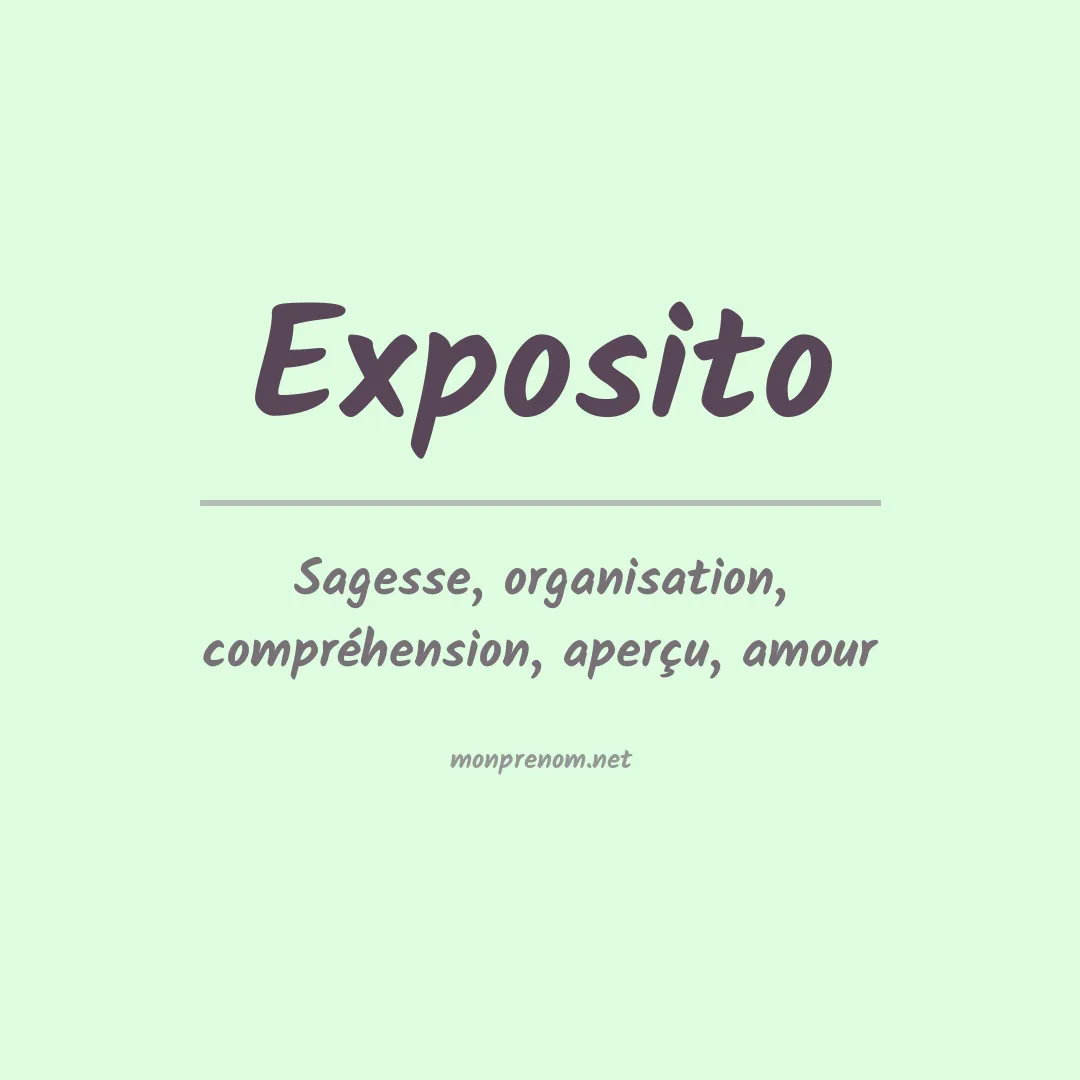 Prénom Exposito