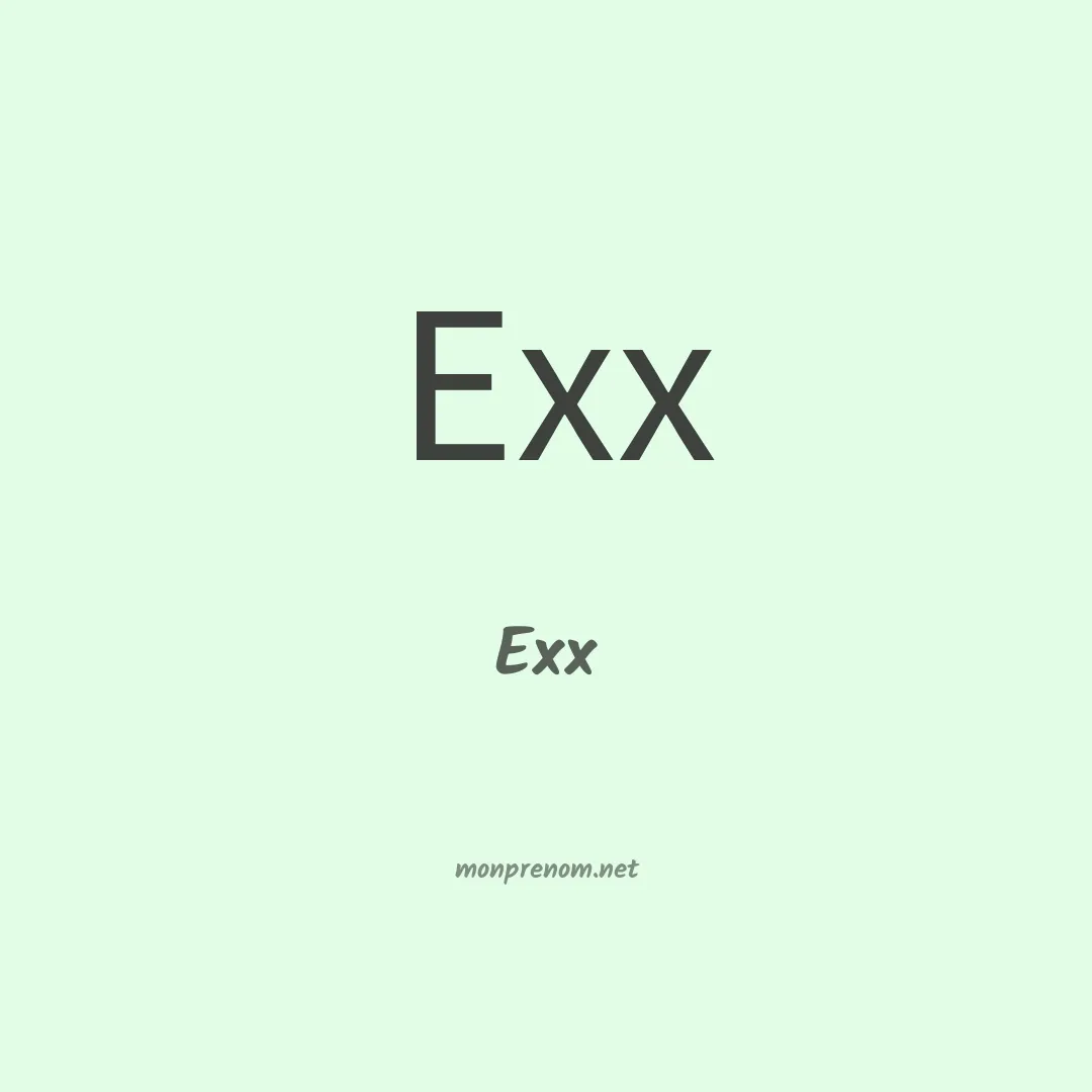 Exx en chinois