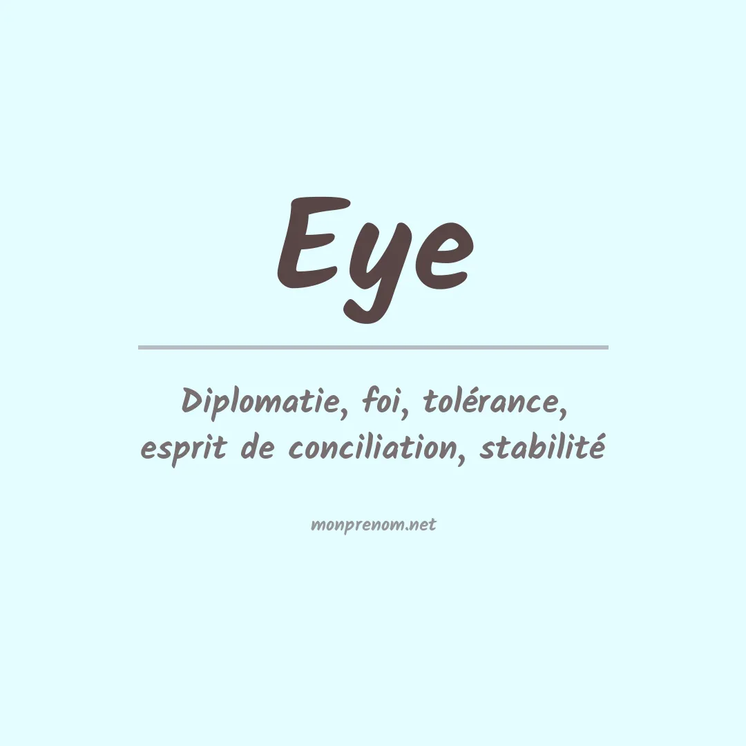Prénom Eye
