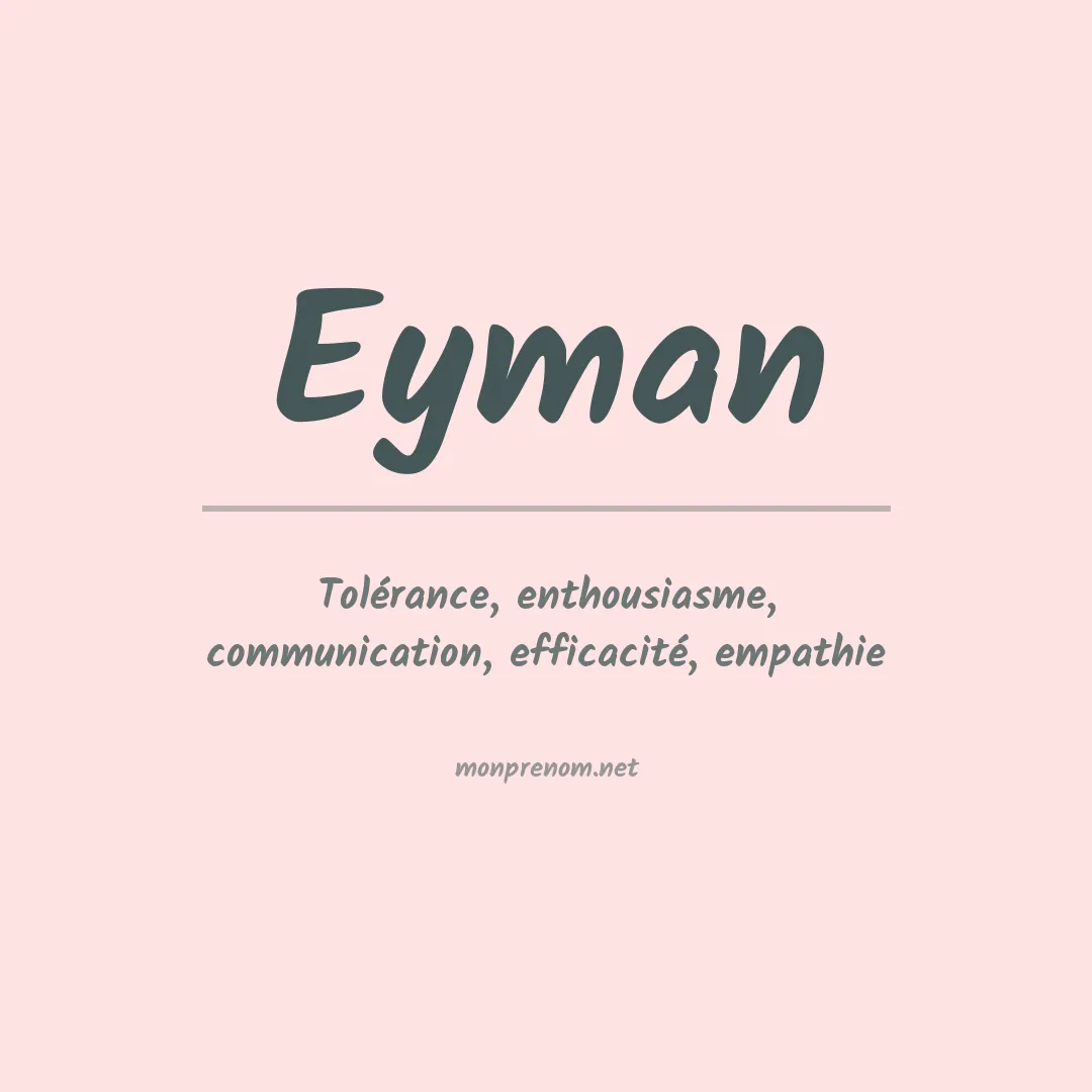 Prénom Eyman