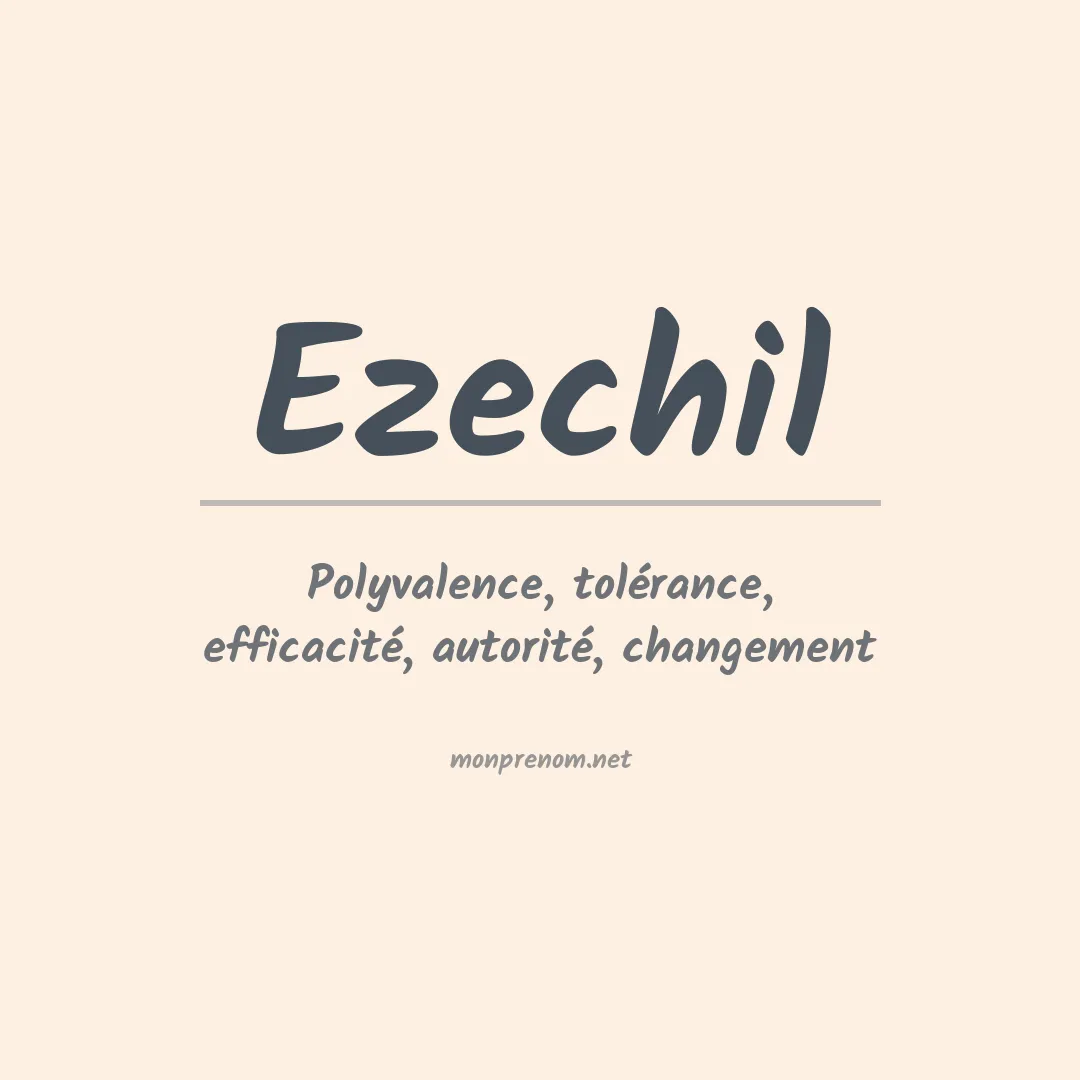 Signification du prénom Ezechil