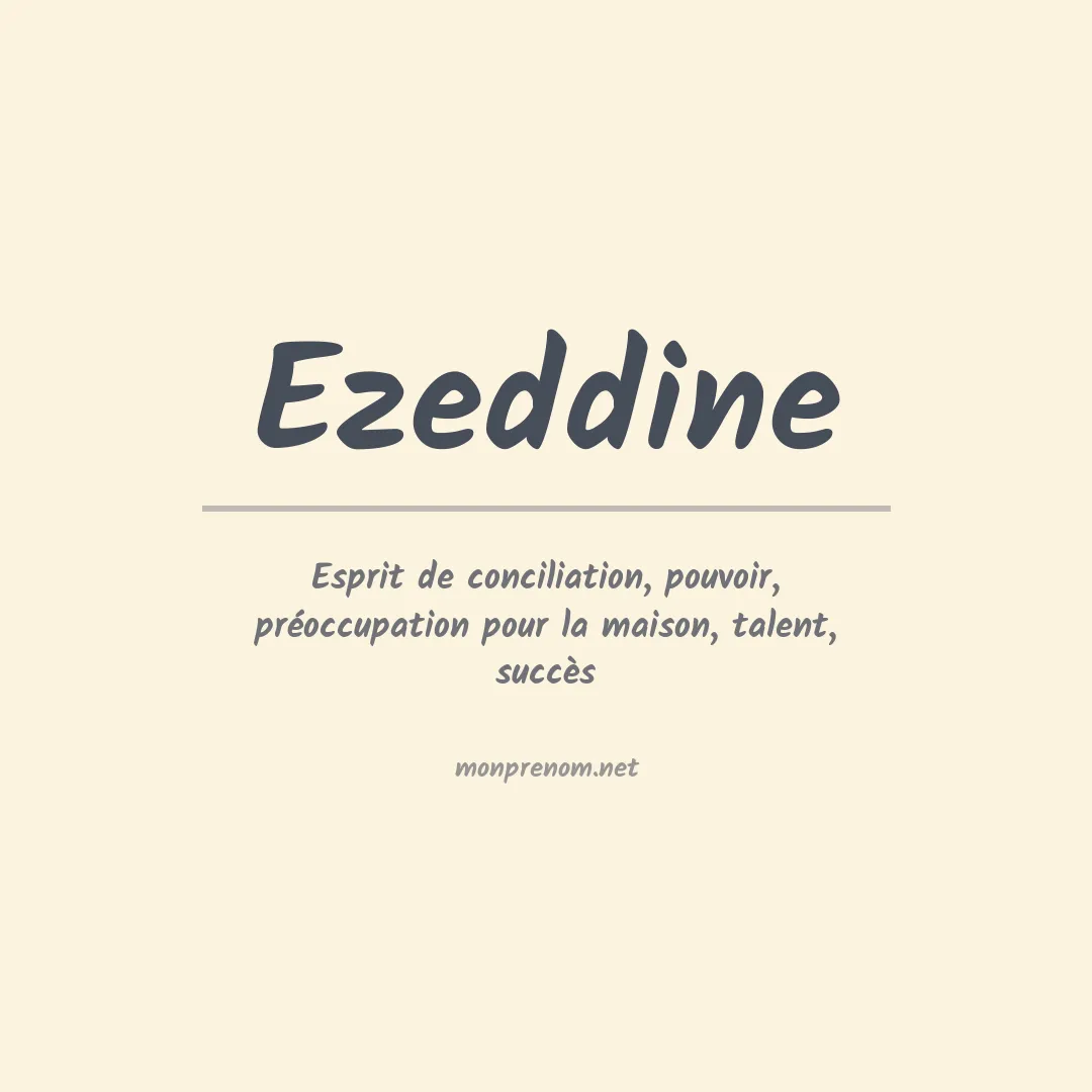 Prénom Ezeddine