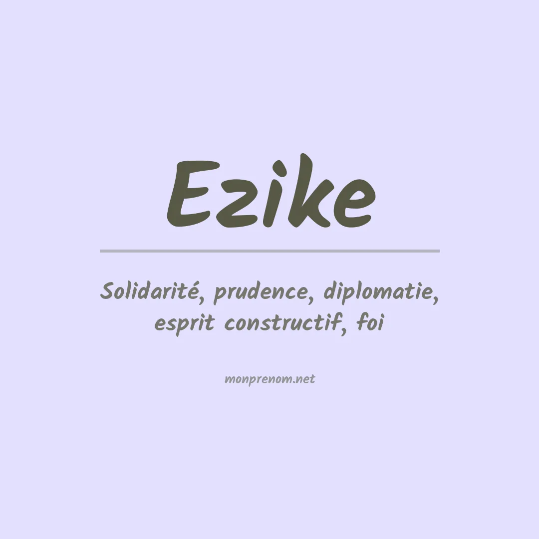 Prénom Ezike