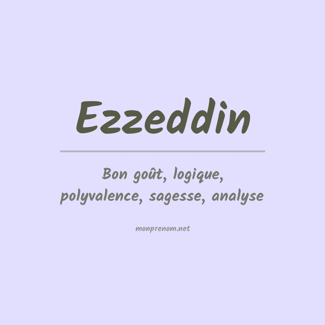 Prénom Ezzeddin