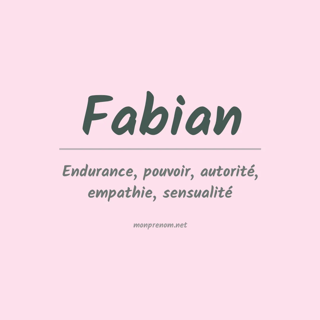 Prénom Fabian