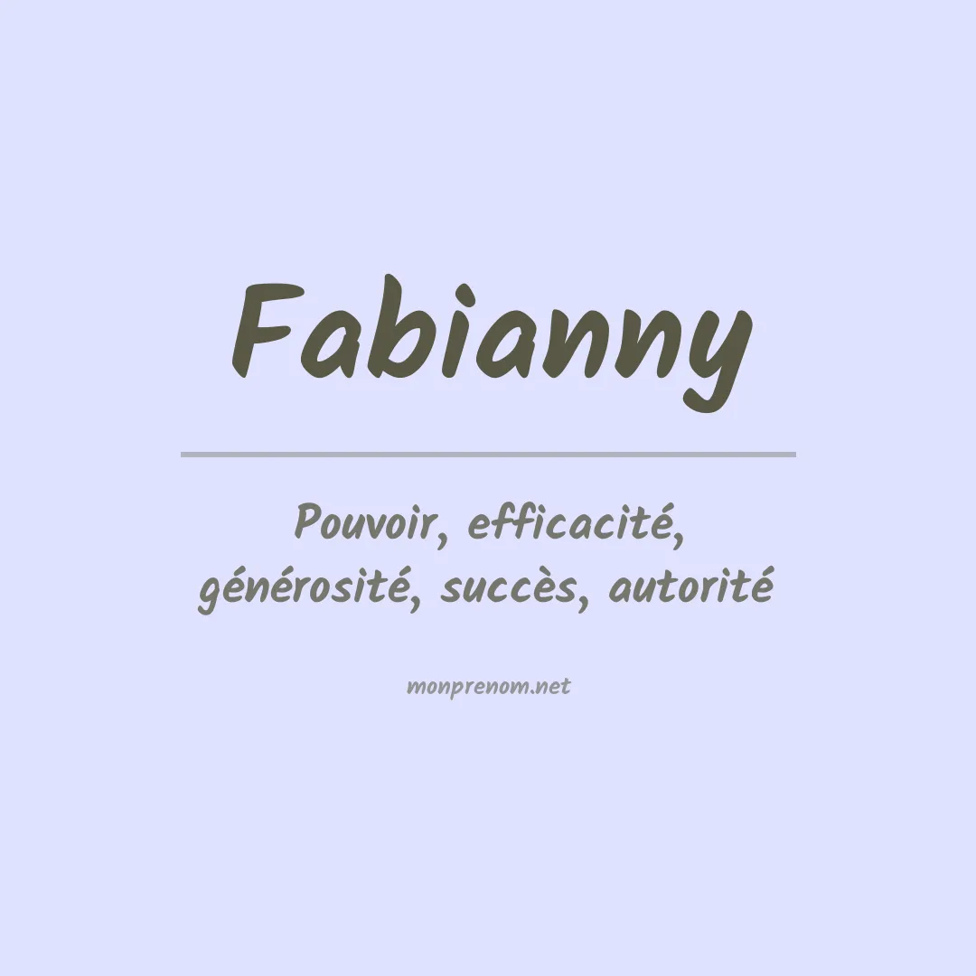 Prénom Fabianny