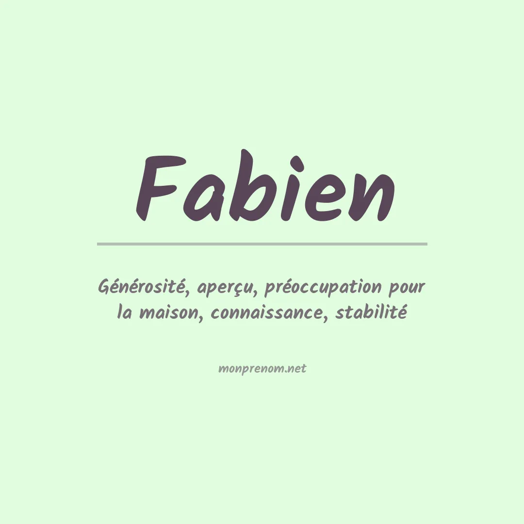 Prénom Fabien