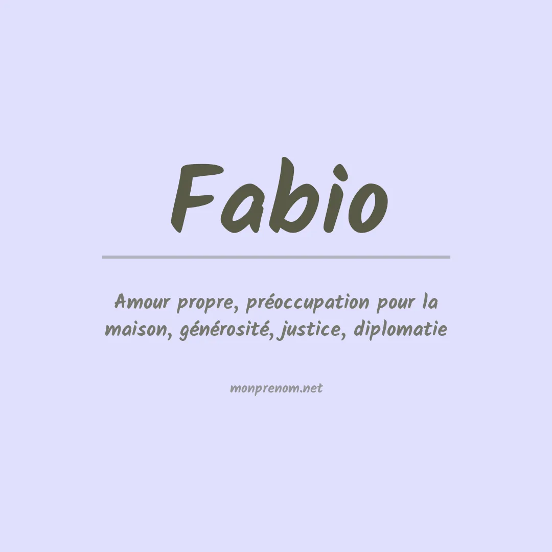 Prénom Fabio