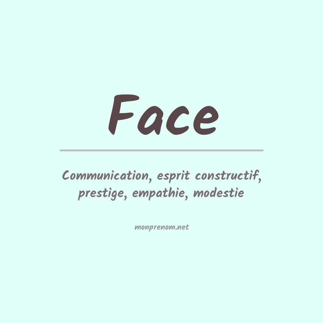 Prénom Face